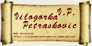 Vilogorka Petrašković vizit kartica